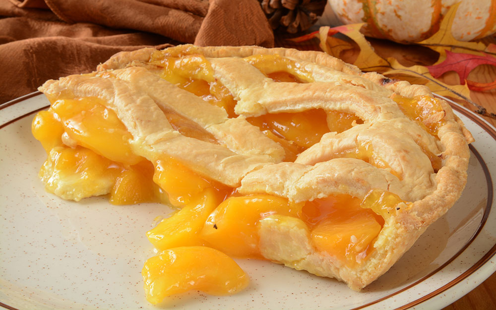 Image of peach pie